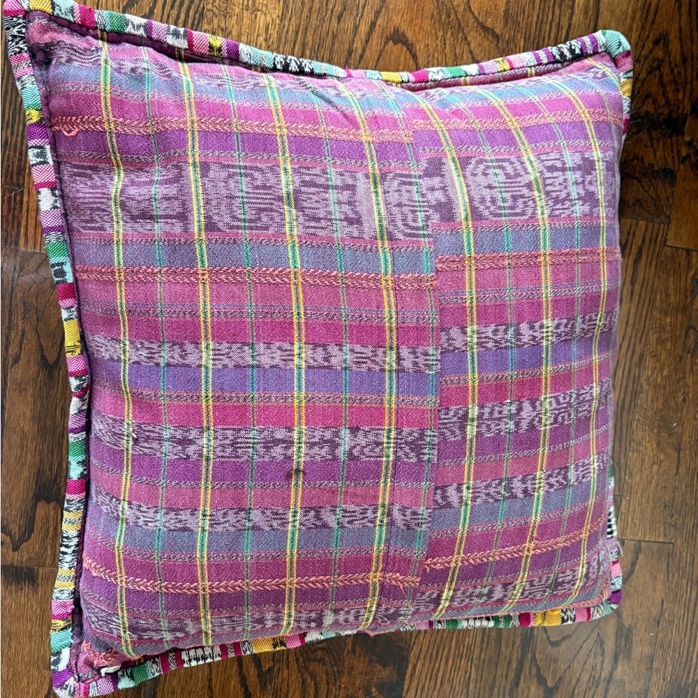 Colorful Patterned Pillow - Picture 3 of 3